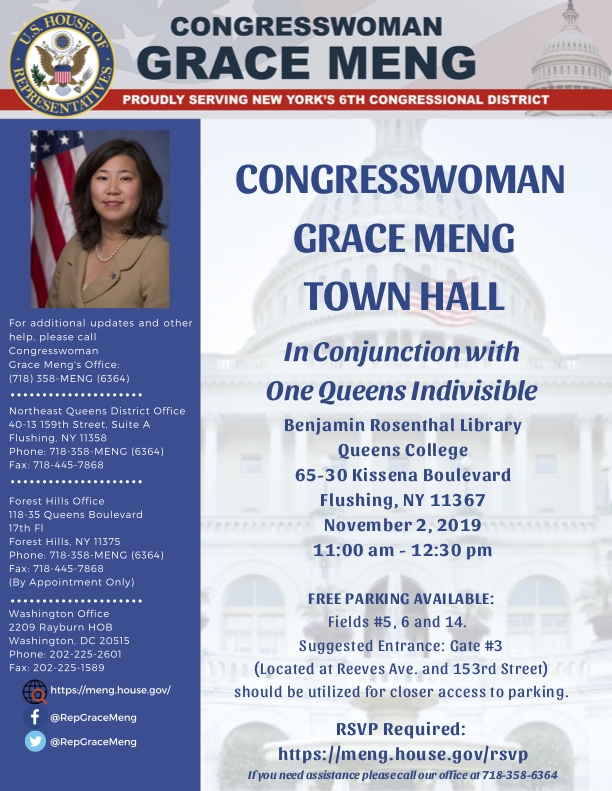 Meng Town Hall Flyer