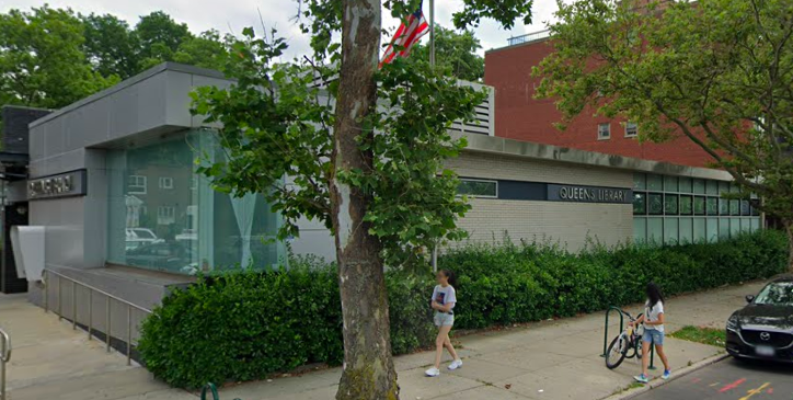 Fresh Meadows Library. Screen shot via Google Maps.