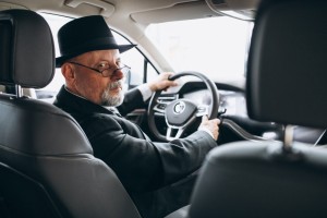 retired man in new car lease in NY